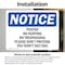 Signmission Posted No Hunting No Trespassing Please OSHA Notice Sign, Vinyl Decal, 10in W x 7in L, 2PK OS-2PACK-NS-D-710-L-17720 - alternate 3